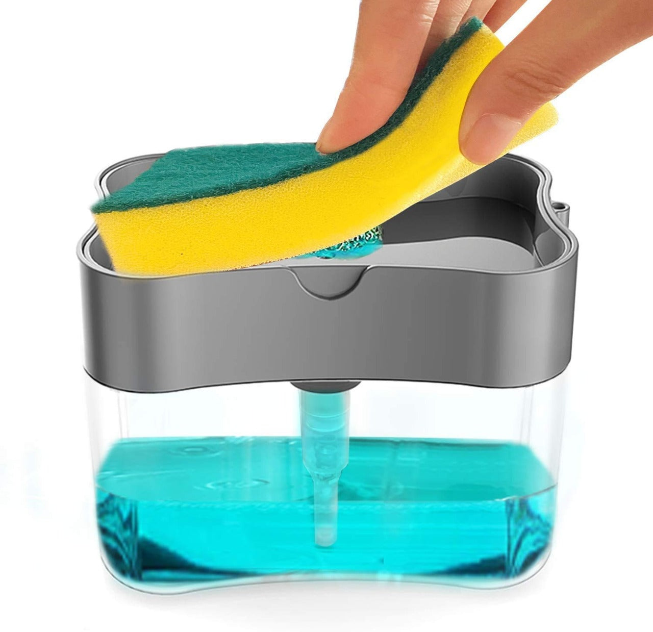Dual-function soap dispenser with countertop design Dual-function soap dispenser with countertop design